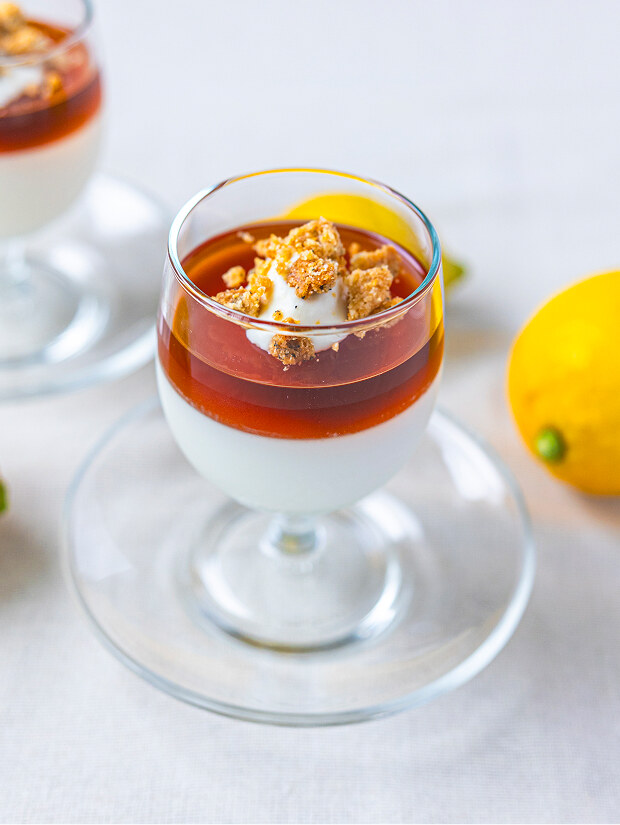 コーヒーゼリーのグラスデザート